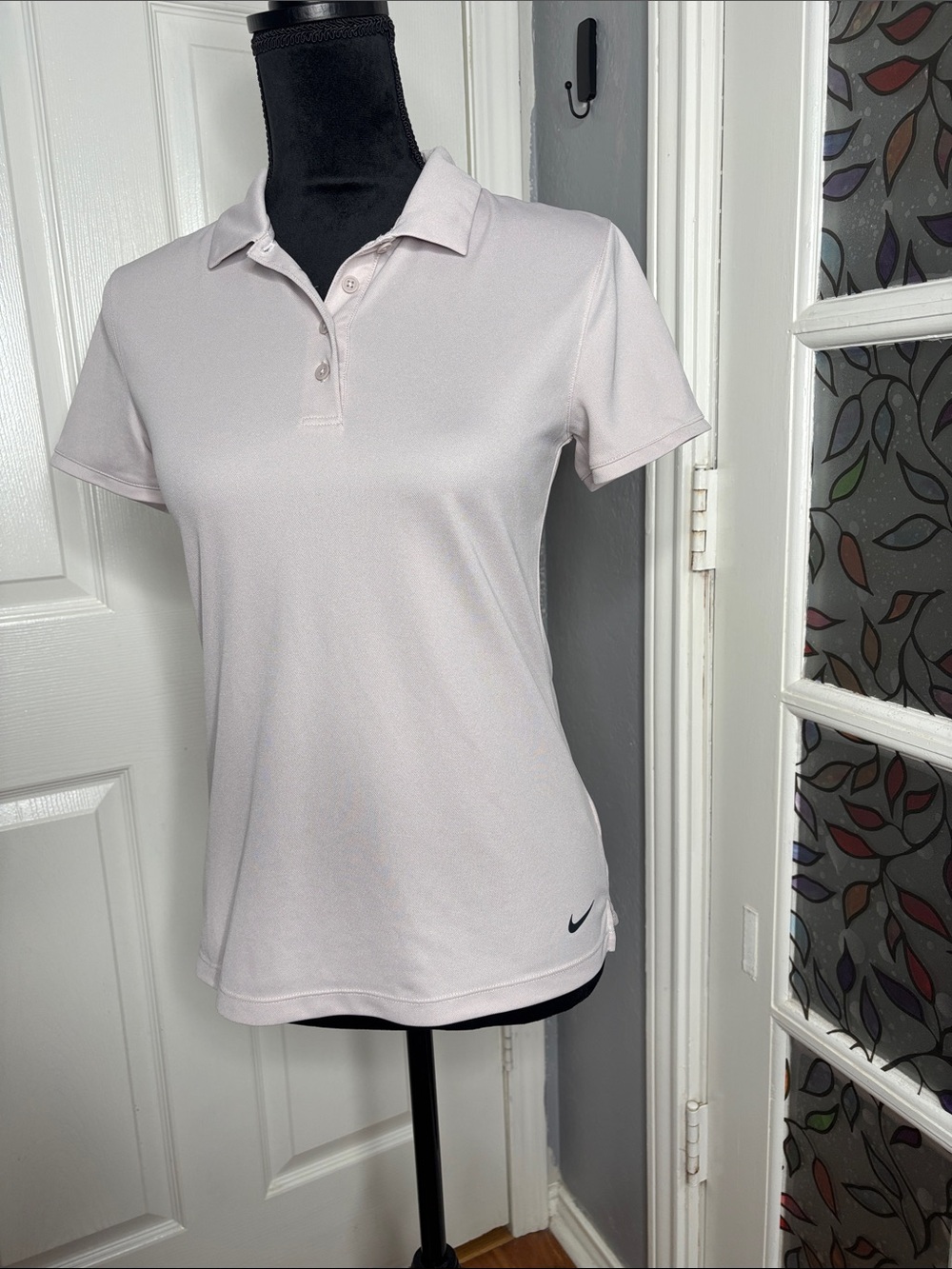 Nike DrI-Fit Women's Light Pink Short-Sleeve Polo